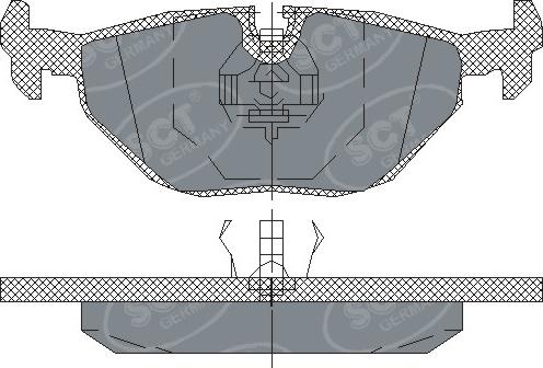 SCT-MANNOL SP 198 PR - Brake Pad Set, disc brake autospares.lv