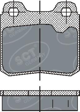 SCT-MANNOL SP 193 PR - Brake Pad Set, disc brake autospares.lv