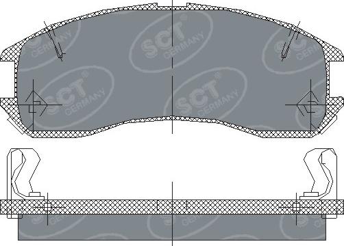 SCT-MANNOL SP 149 PR - Brake Pad Set, disc brake autospares.lv