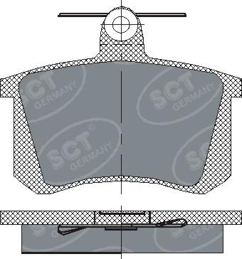 SCT-MANNOL SP 145 PR - Brake Pad Set, disc brake autospares.lv