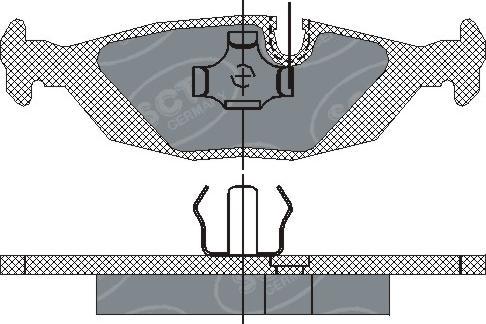 SCT-MANNOL SP 146 PR - Brake Pad Set, disc brake autospares.lv