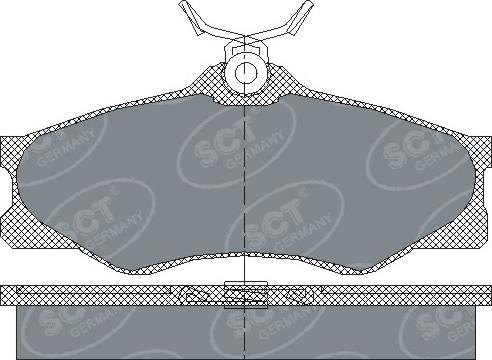 SCT-MANNOL SP 140 PR - Brake Pad Set, disc brake autospares.lv