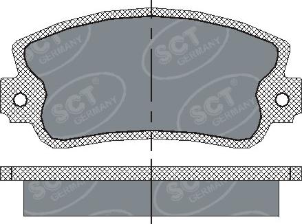 SCT-MANNOL SP 143 PR - Brake Pad Set, disc brake autospares.lv