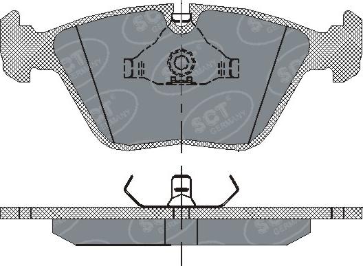 SCT-MANNOL SP 152 PR - Brake Pad Set, disc brake autospares.lv