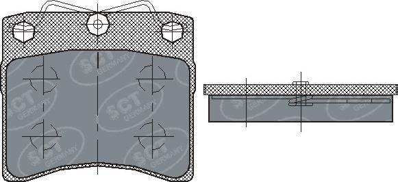 SCT-MANNOL SP 169 PR - Brake Pad Set, disc brake autospares.lv