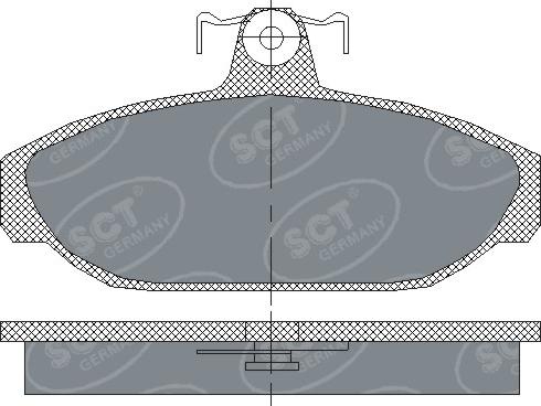 SCT-MANNOL SP 165 PR - Brake Pad Set, disc brake autospares.lv