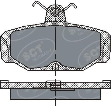 SCT-MANNOL SP 161 PR - Brake Pad Set, disc brake autospares.lv