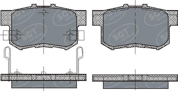 SCT-MANNOL SP 168 PR - Brake Pad Set, disc brake autospares.lv