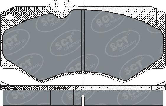 SCT-MANNOL SP 104 PR - Brake Pad Set, disc brake autospares.lv