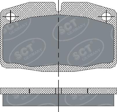 SCT-MANNOL SP 105 PR - Brake Pad Set, disc brake autospares.lv