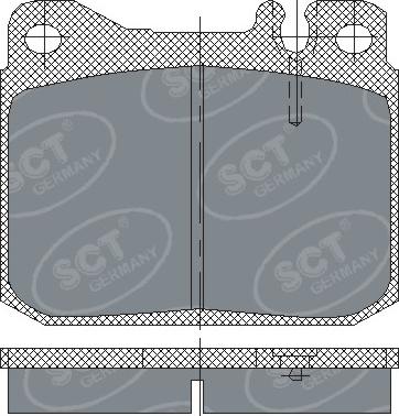 SCT-MANNOL SP103 - Brake Pad Set, disc brake autospares.lv