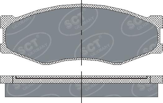 SCT-MANNOL SP 119 PR - Brake Pad Set, disc brake autospares.lv