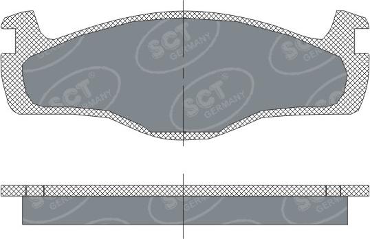 SCT-MANNOL SP 114 PR - Brake Pad Set, disc brake autospares.lv