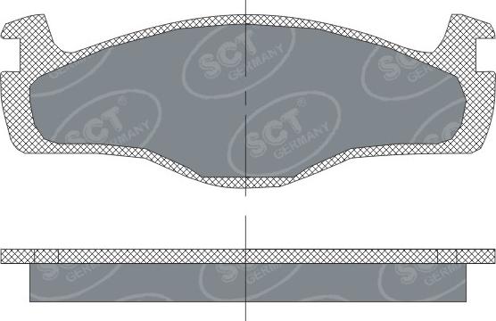 SCT-MANNOL SP 115 PR - Brake Pad Set, disc brake autospares.lv