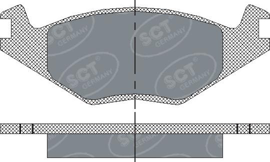 SCT-MANNOL SP 116 PR - Brake Pad Set, disc brake autospares.lv