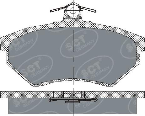 SCT-MANNOL SP 110 PR - Brake Pad Set, disc brake autospares.lv