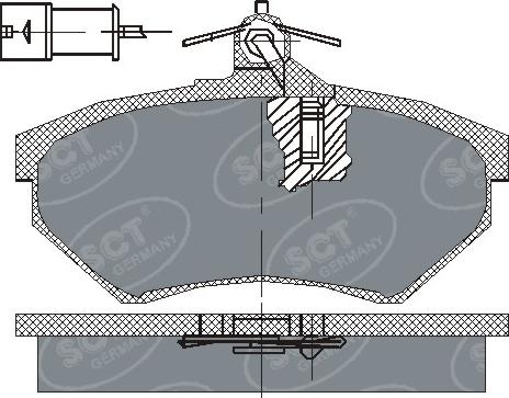 SCT-MANNOL SP 111 PR - Brake Pad Set, disc brake autospares.lv