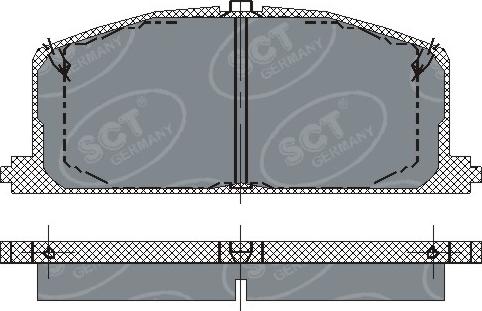 SCT-MANNOL SP 118 PR - Brake Pad Set, disc brake autospares.lv