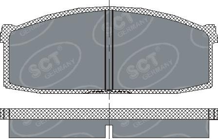 SCT-MANNOL SP 112 PR - Brake Pad Set, disc brake autospares.lv