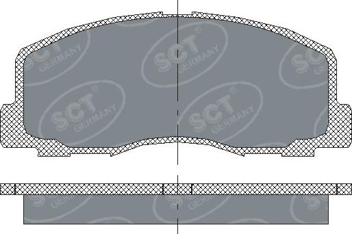 SCT-MANNOL SP117 - Brake Pad Set, disc brake autospares.lv