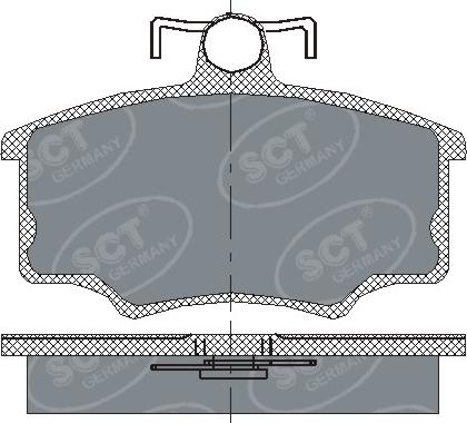 SCT-MANNOL SP 186 PR - Brake Pad Set, disc brake autospares.lv