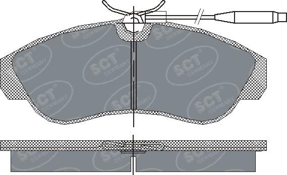 SCT-MANNOL SP 183 PR - Brake Pad Set, disc brake autospares.lv