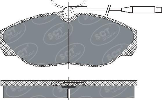 SCT-MANNOL SP 182 PR - Brake Pad Set, disc brake autospares.lv