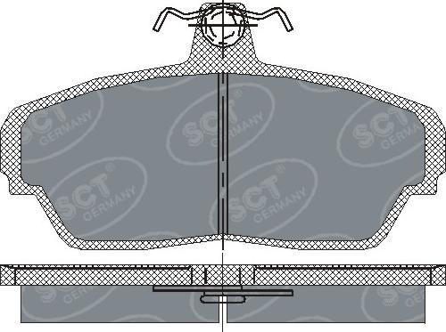 SCT-MANNOL SP 187 - Brake Pad Set, disc brake autospares.lv