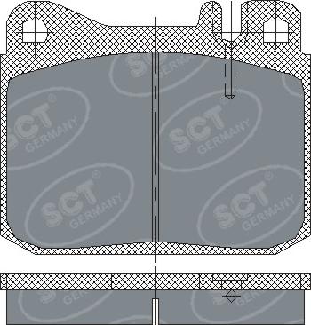 SCT-MANNOL SP 130 PR - Brake Pad Set, disc brake autospares.lv