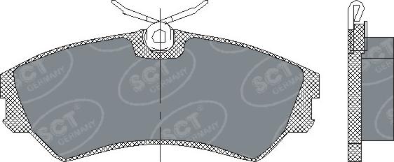 SCT-MANNOL SP 129 PR - Brake Pad Set, disc brake autospares.lv