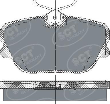 SCT-MANNOL SP 124 PR - Brake Pad Set, disc brake autospares.lv