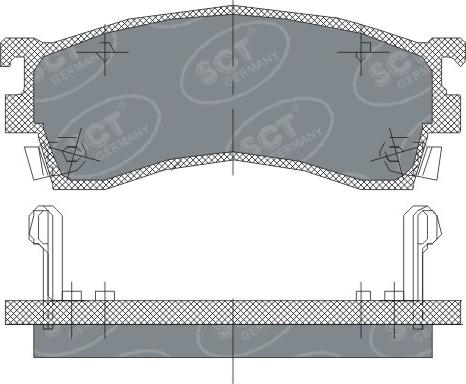 SCT-MANNOL SP 125 PR - Brake Pad Set, disc brake autospares.lv