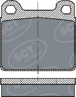 SCT-MANNOL SP 126 PR - Brake Pad Set, disc brake autospares.lv