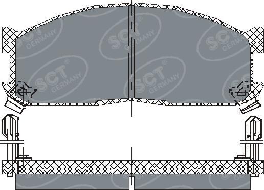 Ashuki M058-01 - Brake Pad Set, disc brake autospares.lv