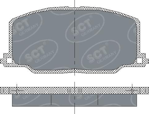 SCT-MANNOL SP 123 PR - Brake Pad Set, disc brake autospares.lv