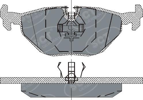 SCT-MANNOL SP 170 PR - Brake Pad Set, disc brake autospares.lv