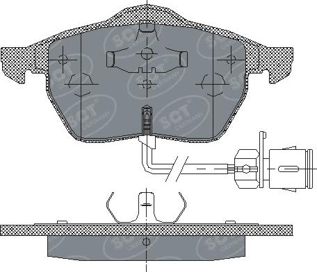 SCT-MANNOL SP 178 PR - Brake Pad Set, disc brake autospares.lv