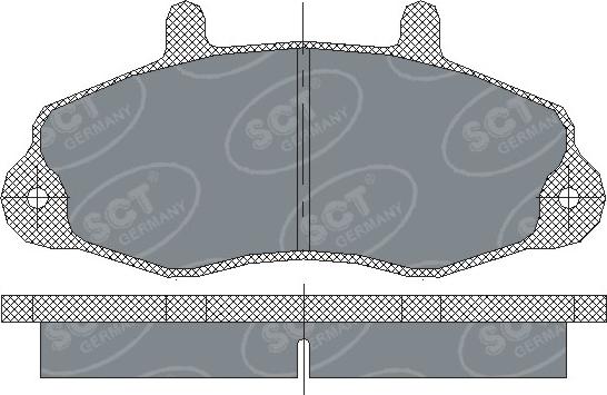 SCT-MANNOL SP 173 PR - Brake Pad Set, disc brake autospares.lv