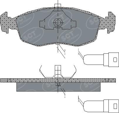 SCT-MANNOL SP 172 PR - Brake Pad Set, disc brake autospares.lv