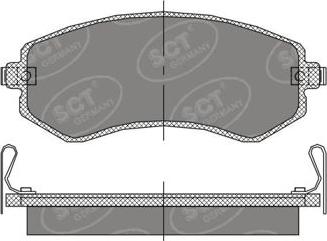 SCT-MANNOL SP 393 PR - Brake Pad Set, disc brake autospares.lv