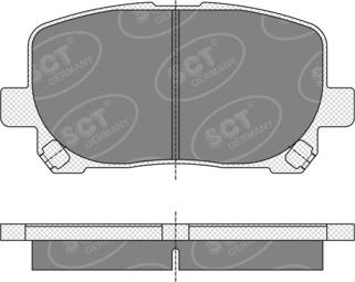 SCT-MANNOL SP 349 PR - Brake Pad Set, disc brake autospares.lv