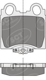 SCT-MANNOL SP 345 PR - Brake Pad Set, disc brake autospares.lv