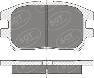 SCT-MANNOL SP 347 PR - Brake Pad Set, disc brake autospares.lv