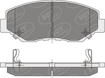 SCT-MANNOL SP 354 PR - Brake Pad Set, disc brake autospares.lv