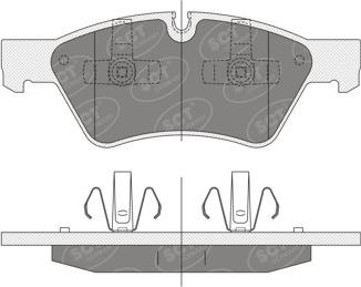 SCT-MANNOL SP 352 PR - Brake Pad Set, disc brake autospares.lv