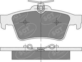 SCT-MANNOL SP 357 - Brake Pad Set, disc brake autospares.lv