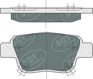 SCT-MANNOL SP 369 PR - Brake Pad Set, disc brake autospares.lv