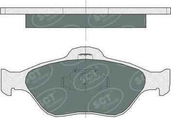 SCT-MANNOL SP 363 PR - Brake Pad Set, disc brake autospares.lv