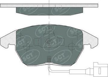 SCT-MANNOL SP 367 - Brake Pad Set, disc brake autospares.lv