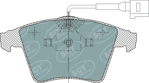 SCT-MANNOL SP 311 PR - Brake Pad Set, disc brake autospares.lv